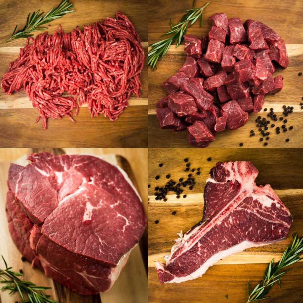Fresh lean ground beef
